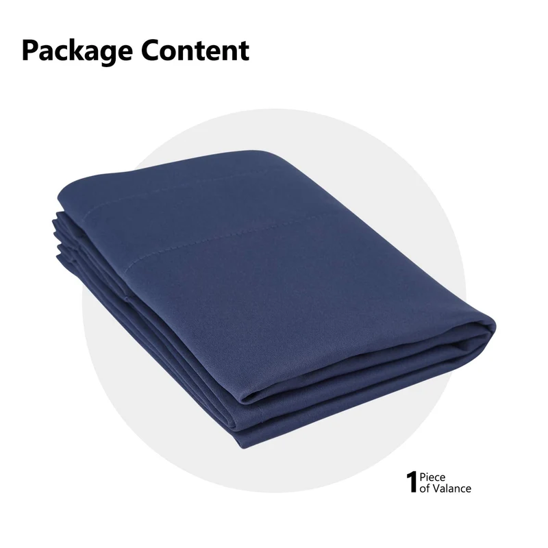 Tende oscuranti Garvee, 2 pezzi, per finestre, soggiorno, cucina, camera da letto, blu navy, 26x45 pollici