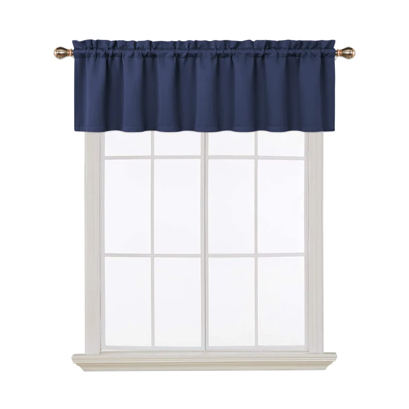 Tende oscuranti Garvee per finestre, soggiorno, cucina, camera da letto, blu navy, 52 × 15 pollici, isolate termicamente