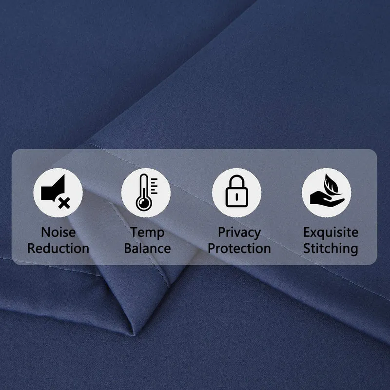 Tende oscuranti Garvee per finestre, soggiorno, cucina, camera da letto, blu navy, 52 × 15 pollici, isolate termicamente