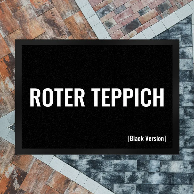 Roter Teppich [Black Version] Fußmatte