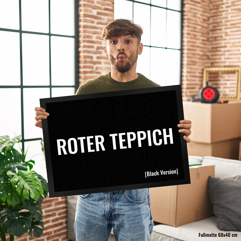 Roter Teppich [Black Version] Fußmatte