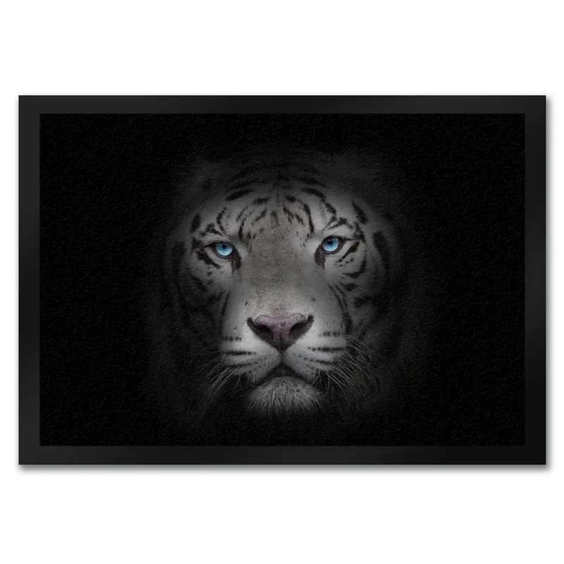 Weißer Tiger Fußmatte