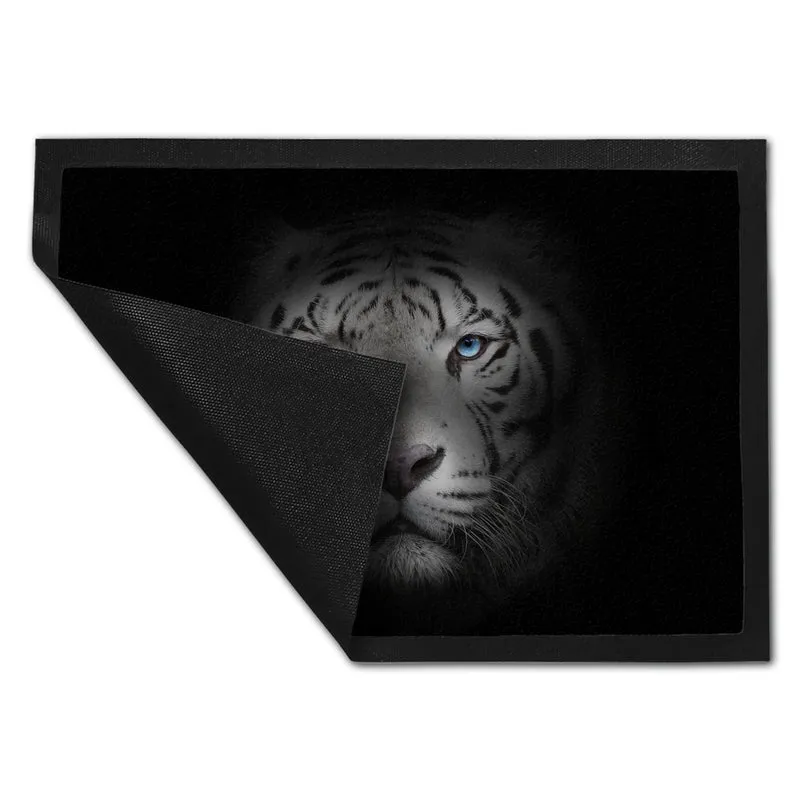 Weißer Tiger Fußmatte