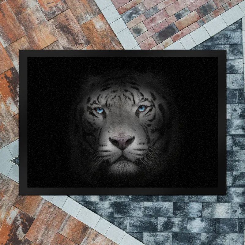 Weißer Tiger Fußmatte