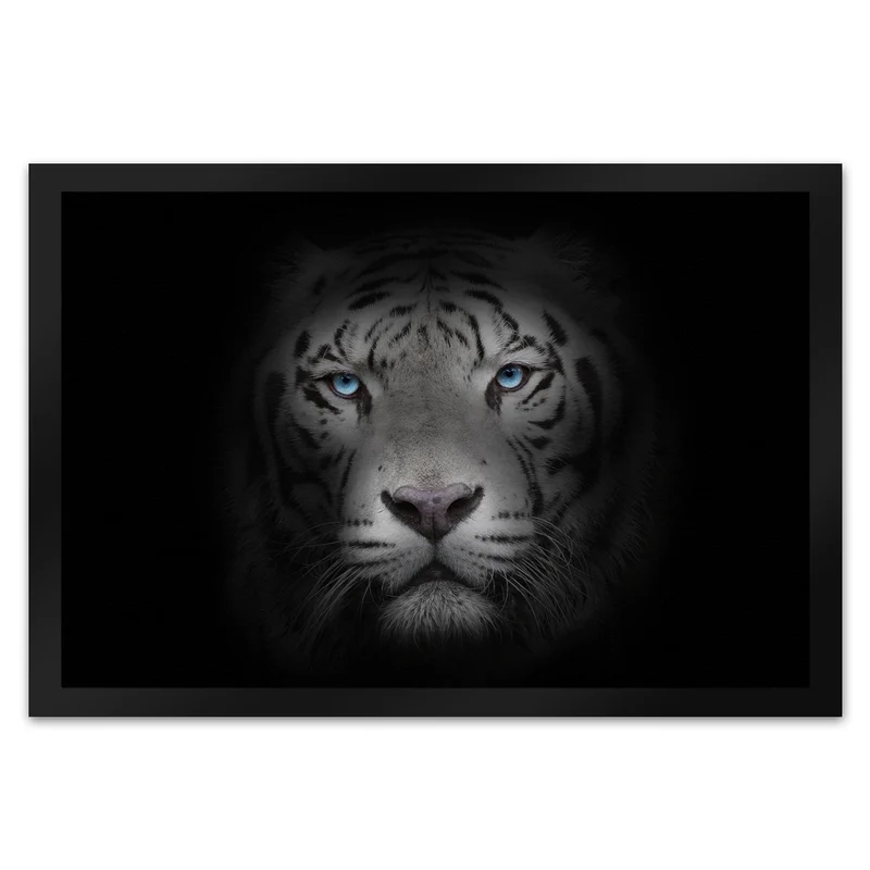 Weißer Tiger Fußmatte