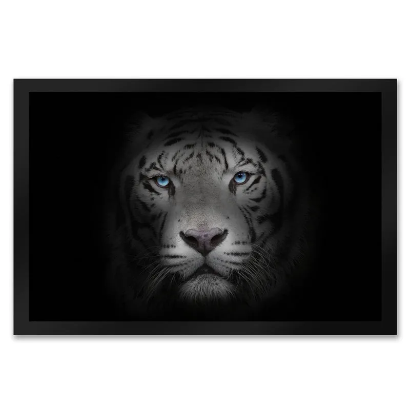Weißer Tiger Fußmatte