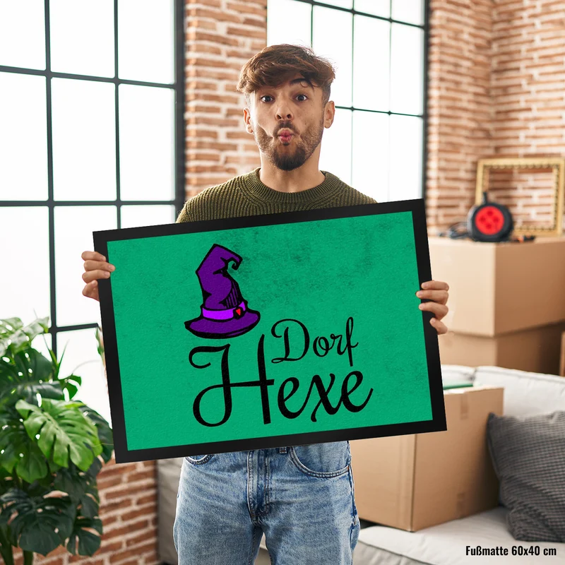 Dorfhexe Fußmatte für's Büro oder das heimische Hexenhaus