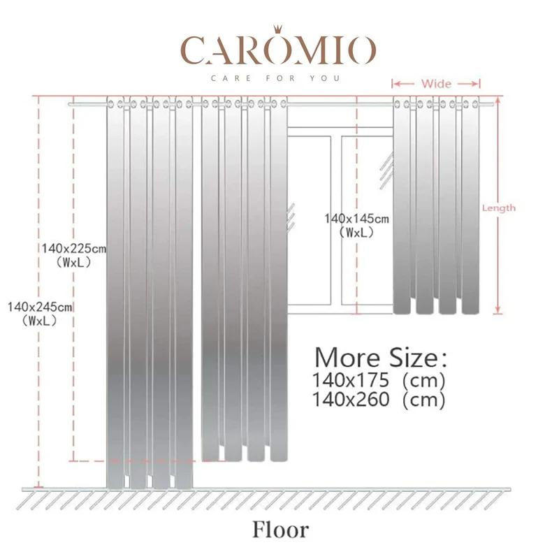 GARVEE Tenda in voile trasparente Cortina con occhielli, effetto lino, poliestere, trasparente, set da 2, beige, 140x225 cm, soggiorno, camera da letto