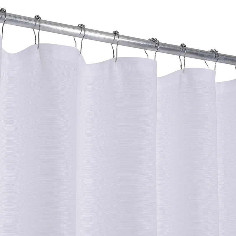 GARVEE Tenda da doccia bianca pesante 183x183 cm in poliestere impermeabile per doccia, vasca da bagno e bagno