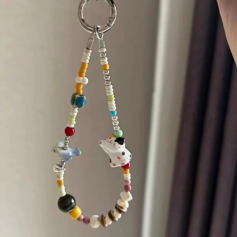 Decorative Beaded Charm Keychain Stornfield 1790134863