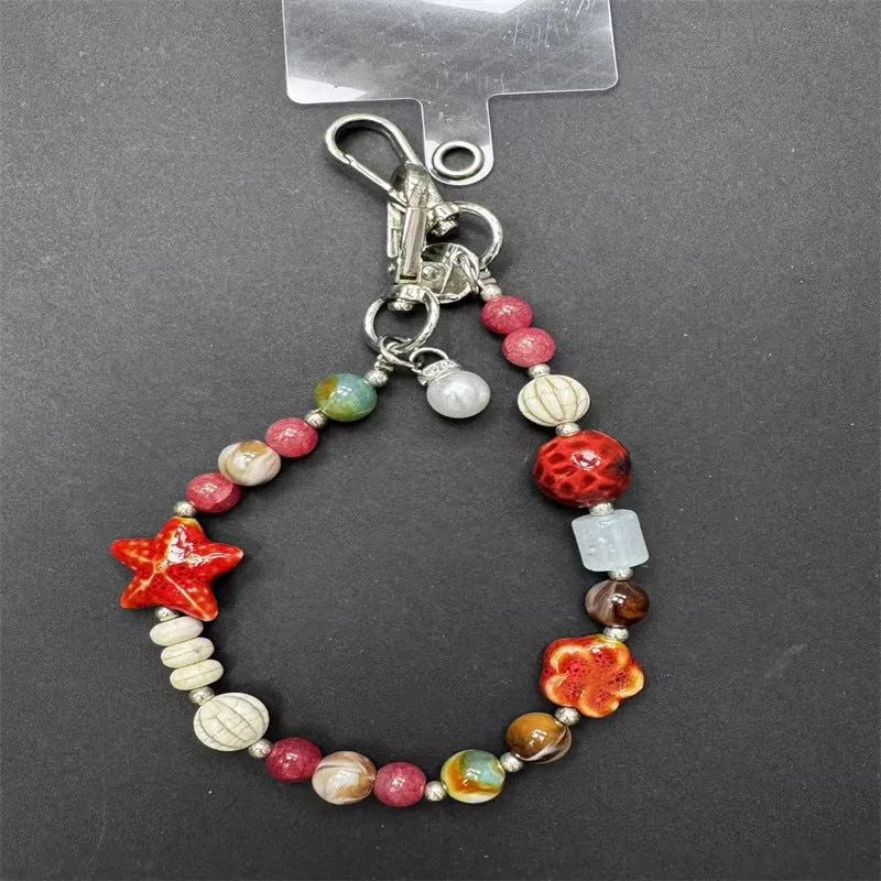 Decorative Beaded Charm Keychain Stornfield 1790134546