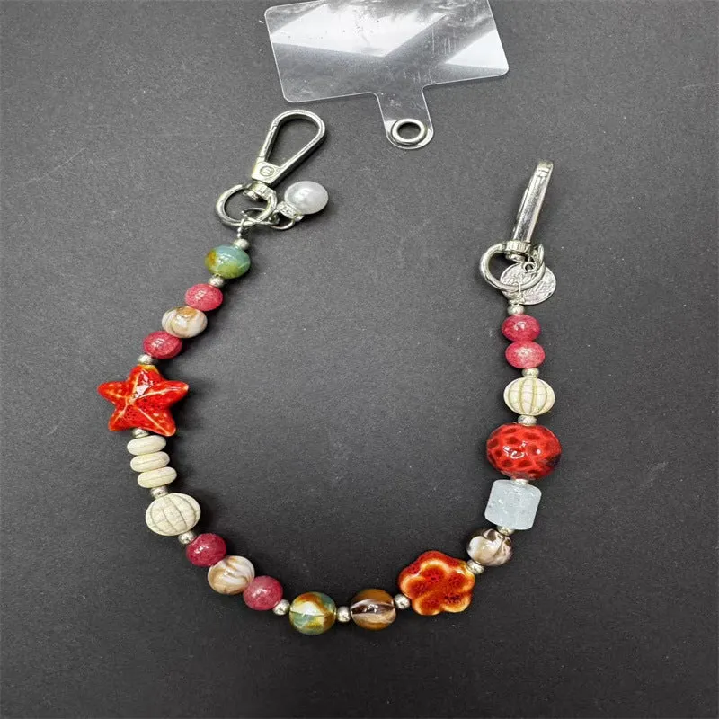 Decorative Beaded Charm Keychain Stornfield 1790134546