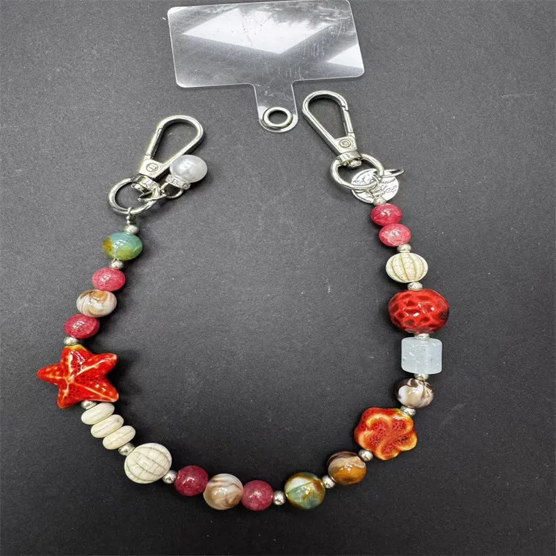 Decorative Beaded Charm Keychain Stornfield 1790134546