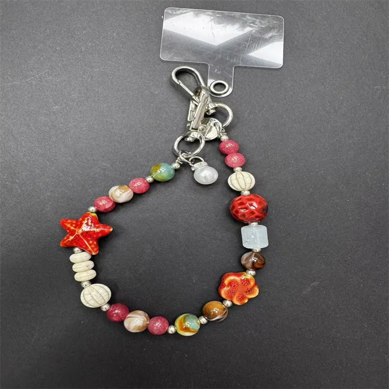 Decorative Beaded Charm Keychain Stornfield 1790134546