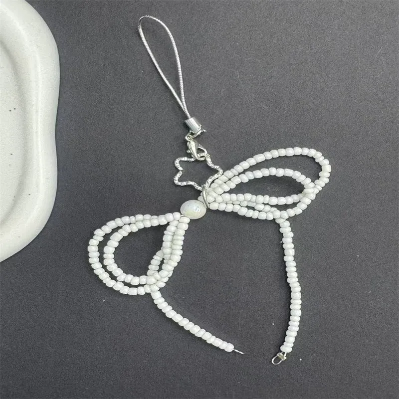 Decorative Beaded Bow Phone Charm Stornfield
