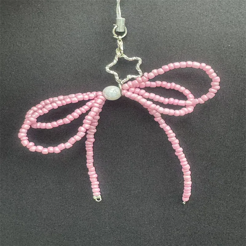 Decorative Beaded Bow Phone Charm Stornfield