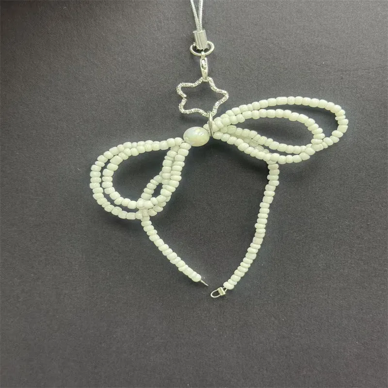 Decorative Beaded Bow Phone Charm Stornfield