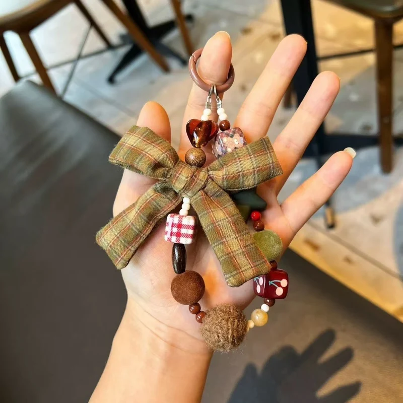 Decorative Beaded Bow Keychain Stornfield