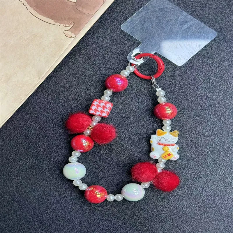 Decorative Bead Keychain Holder Stornfield