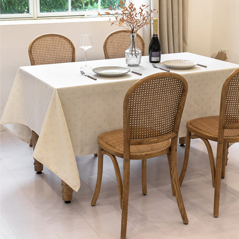 Gewebte Jacquard-Tischdecke mit Diamantrelief und pflegeleichtem Baumwollmix Karnz