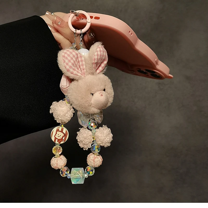 Cute Bunny-Themed Plush Charm Keychain Stornfield