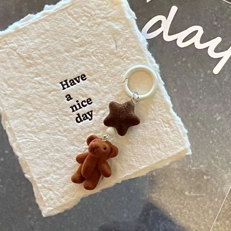 Cute Bear and Star Charm Keychain Stornfield