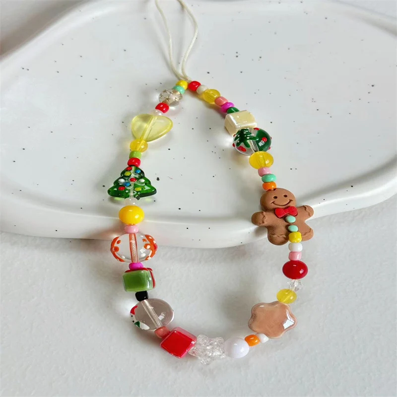 Creative Holiday-Themed Beaded Phone Strap Stornfield
