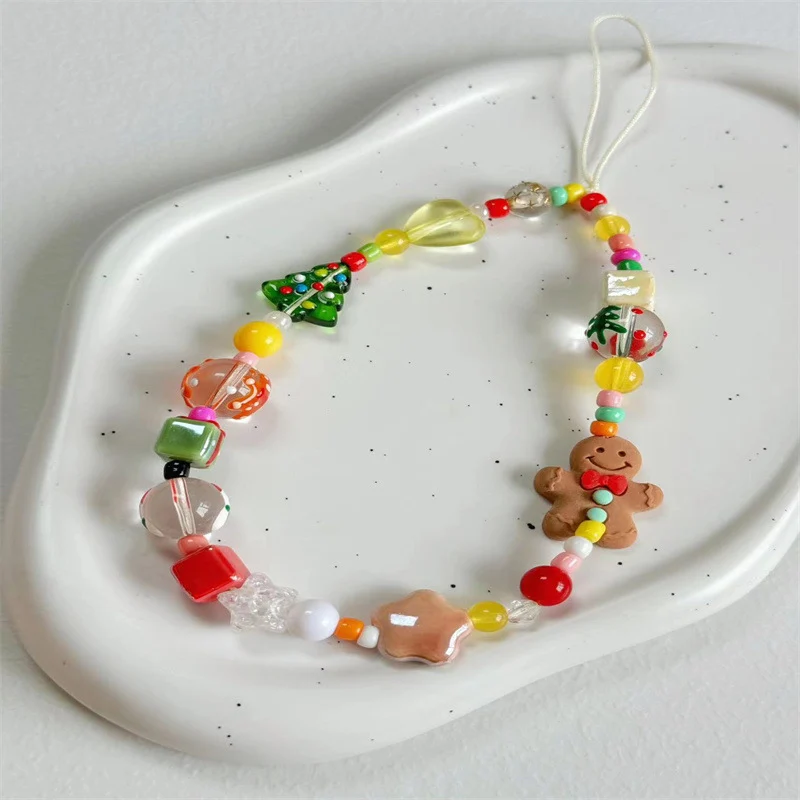 Creative Holiday-Themed Beaded Phone Strap Stornfield