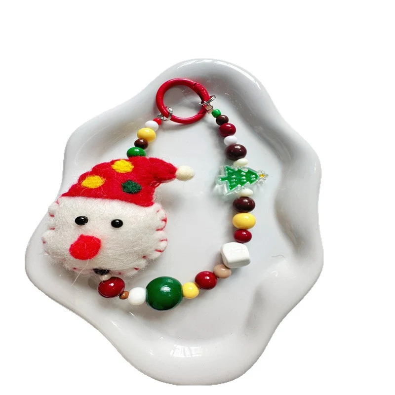 Creative Holiday-Themed Beaded Keychain Stornfield
