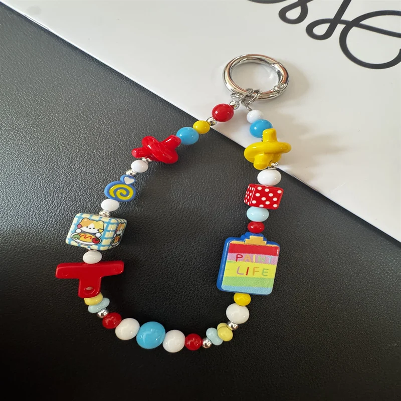 Colorful Themed Beaded Keychain Stornfield