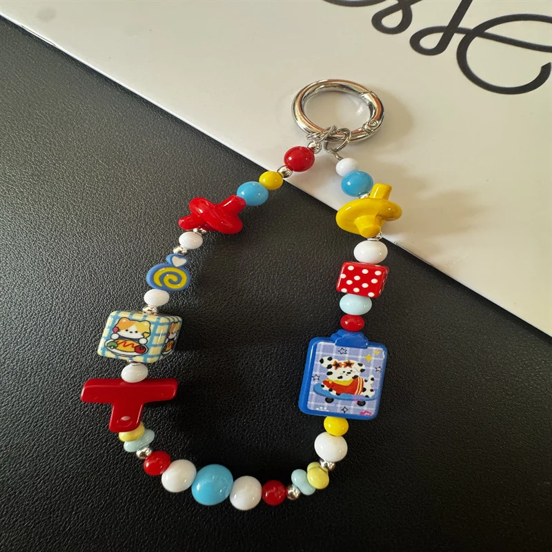 Colorful Themed Beaded Keychain Stornfield