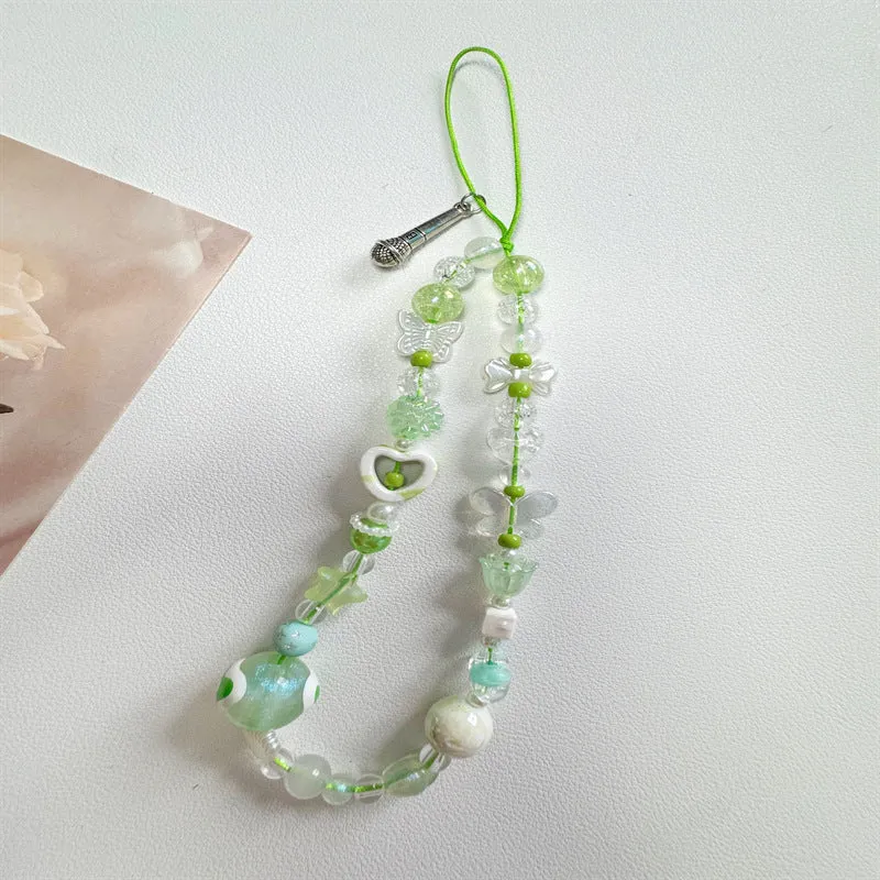 Colorful Handmade Beaded Phone Lanyard Stornfield
