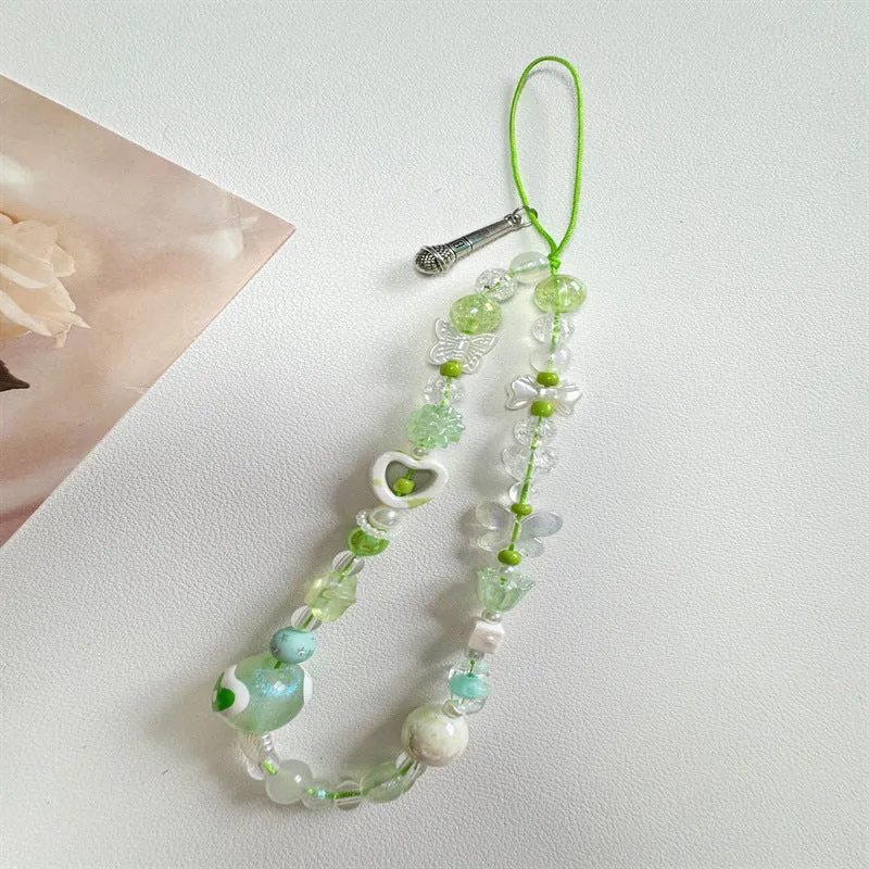 Colorful Handmade Beaded Phone Lanyard Stornfield