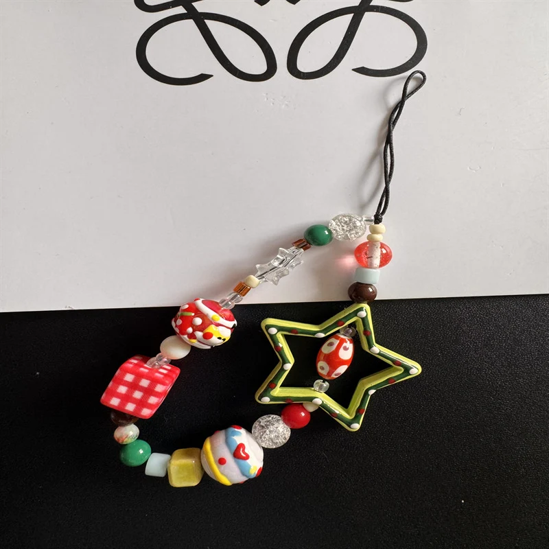 Colorful Handmade Beaded Charm Lanyard Stornfield