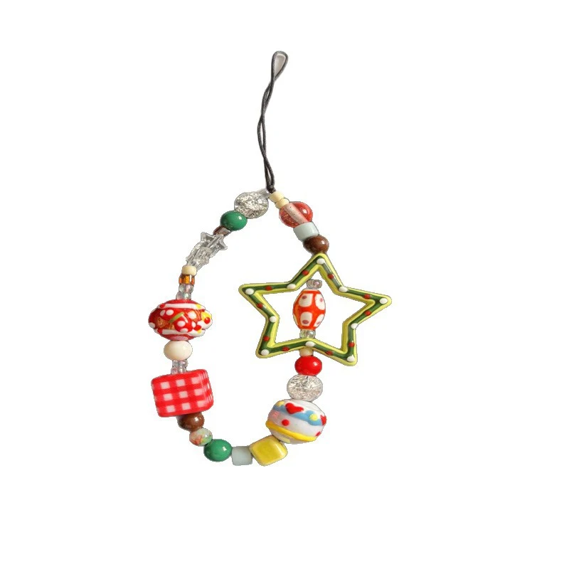 Colorful Handmade Beaded Charm Lanyard Stornfield