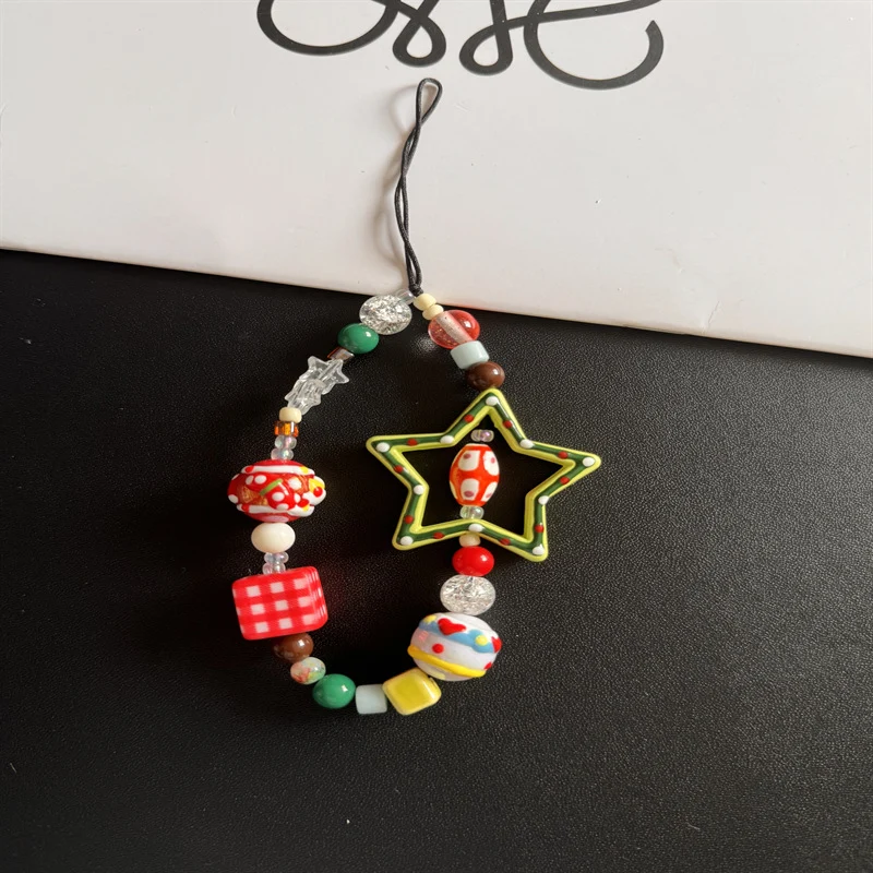Colorful Handmade Beaded Charm Lanyard Stornfield