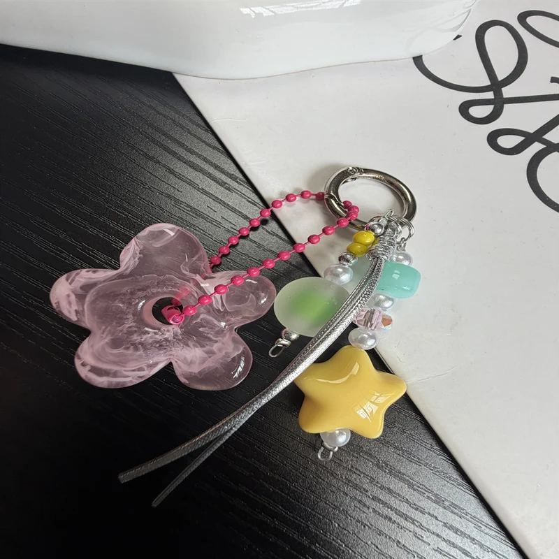 Colorful Floral Charm Keychain Stornfield