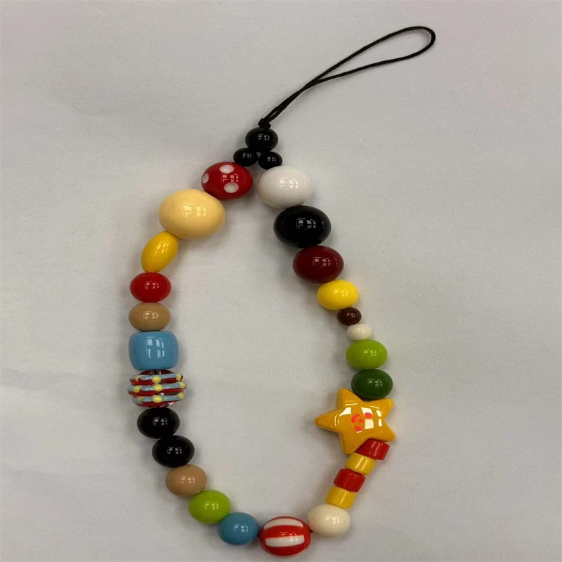 Colorful Decorative Beaded Phone Lanyard Stornfield