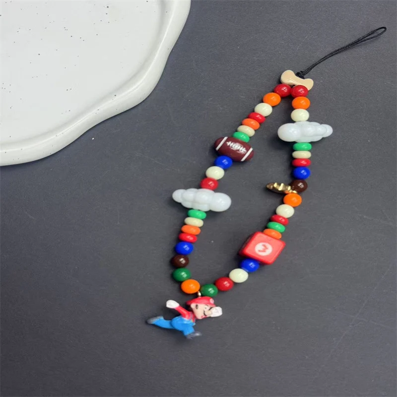 Colorful Character-Themed Beaded Lanyard Stornfield