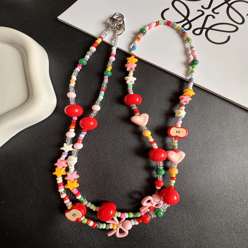 Colorful Beaded Phone Lanyard Stornfield 1790135533