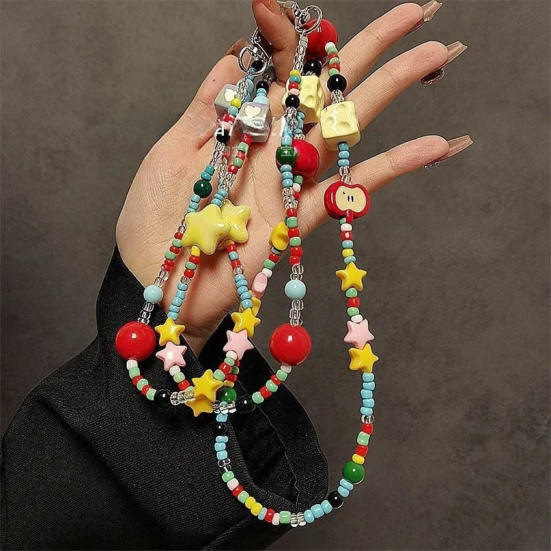 Colorful Beaded Phone Lanyard Stornfield 1790135533