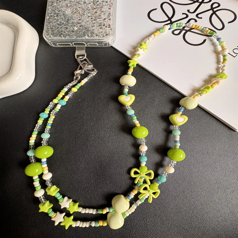 Colorful Beaded Phone Lanyard Stornfield 1790135533