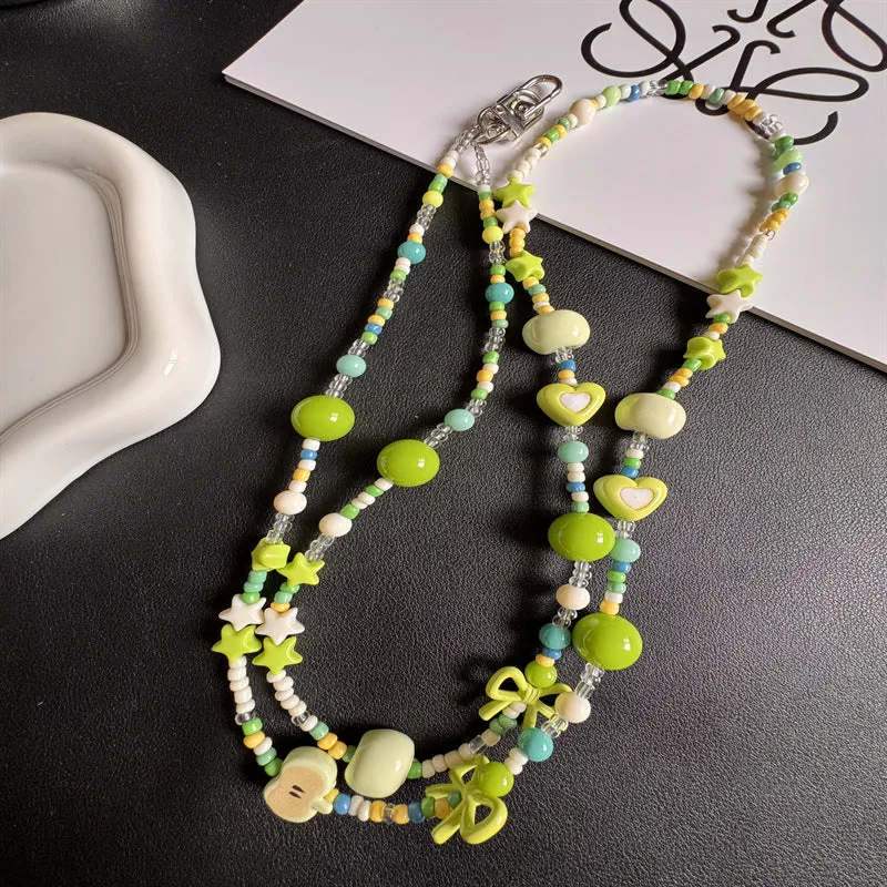 Colorful Beaded Phone Lanyard Stornfield 1790135533