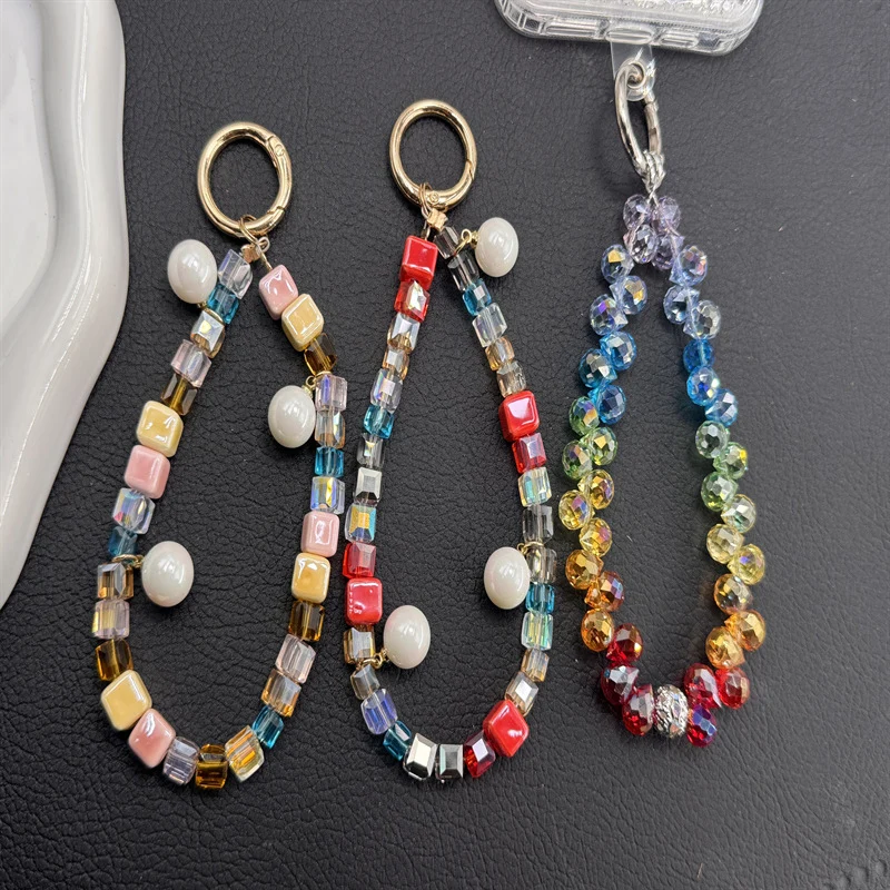 Colorful Beaded Phone Charm Lanyard Stornfield