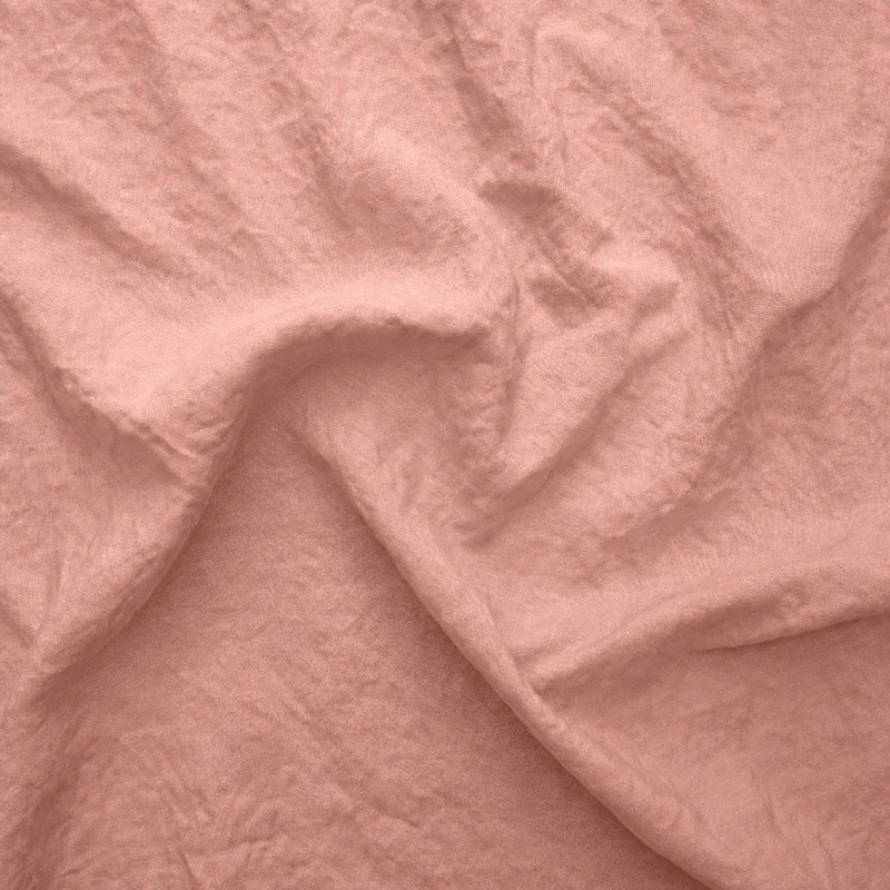 Kurzer Damen-Bademantel aus Leinen in Rosa - Alice