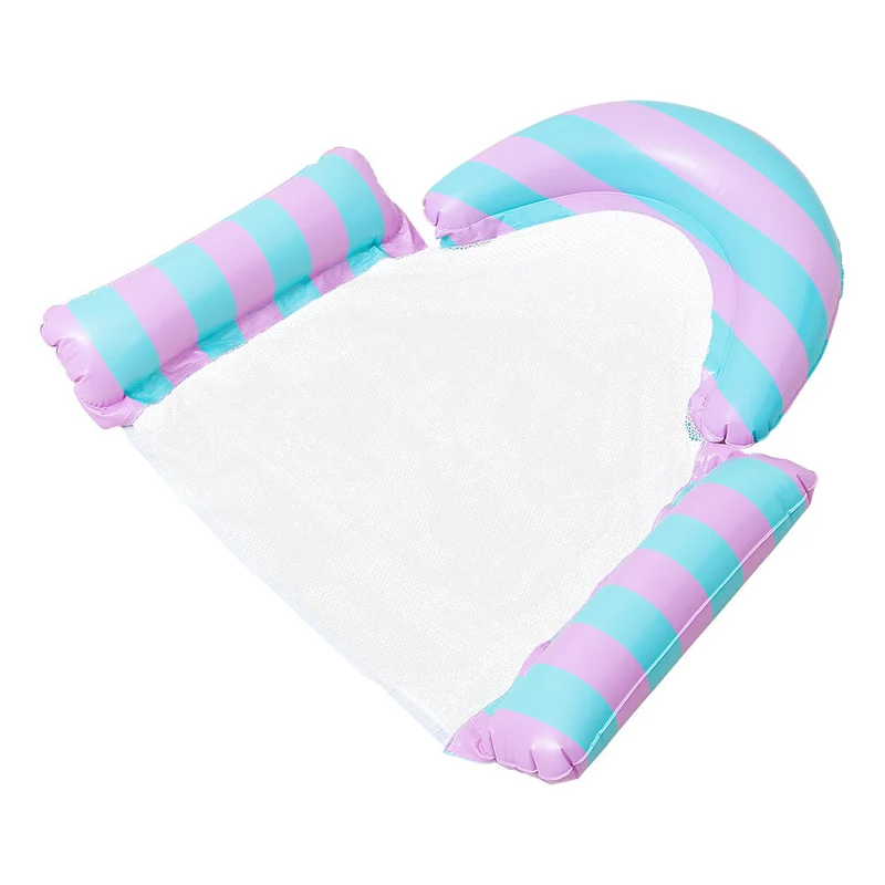 Dame Inflatable Water Lounger med holdbart nett og sikkerhetskant Luvikno