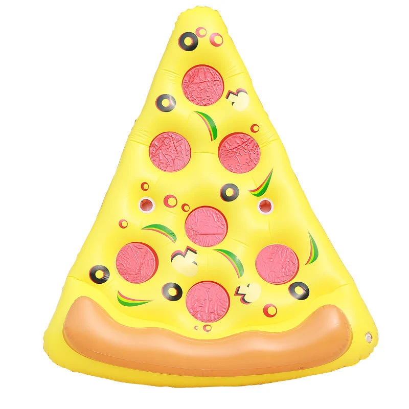 Kvinnenes oppblåsbare pizza flyte Luvikno
