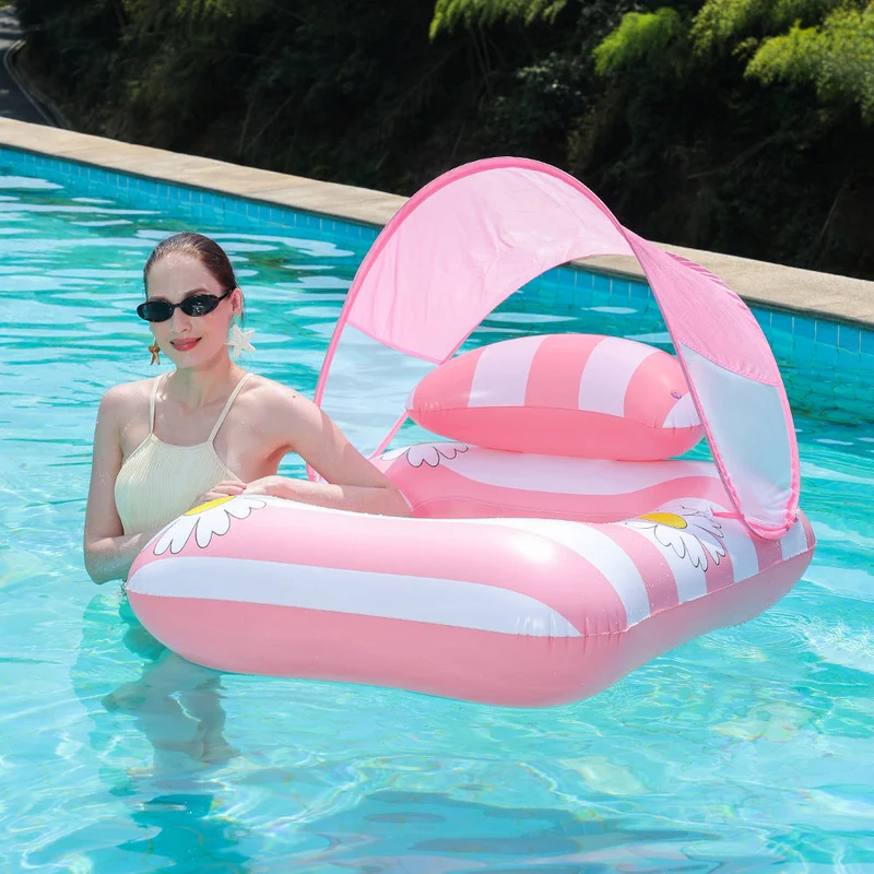 Kvinne Inflatable Lounge med Blomstermønster Luvikno