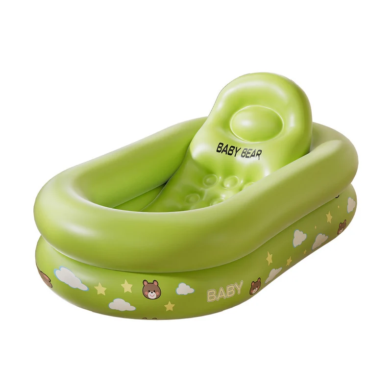 Kvinne oppblåsbar baby-badekar med ergonomisk design Luvikno