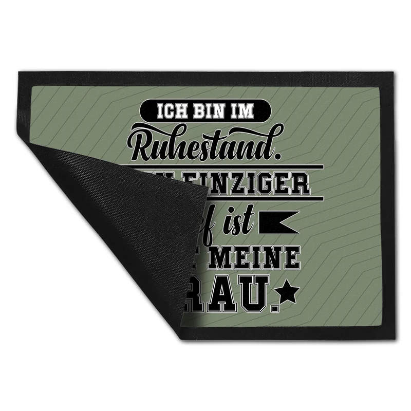 Rente Fußmatte in 35x50 cm ein dekorativer Fußabtreter für deine Wohnungstür